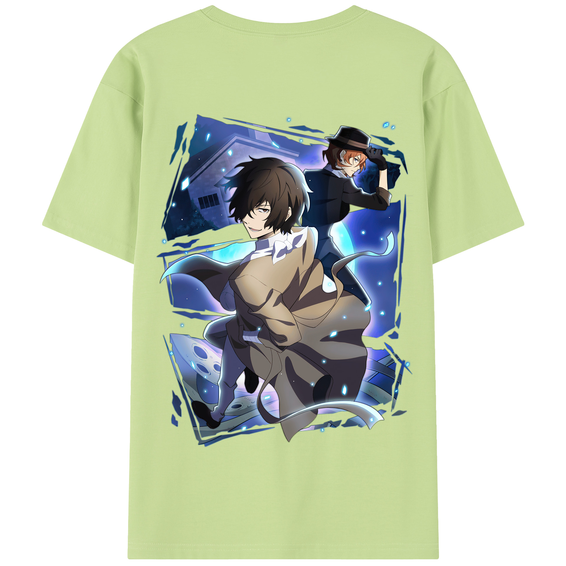 （画像用） 文豪ストレイドッグス Bungo Stray Dogs 綿100％半袖Tシャツ（背面プリント）